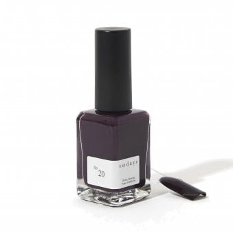Non Toxic 10 Free Nail Polish Deep Aubergine 14ml - No.20