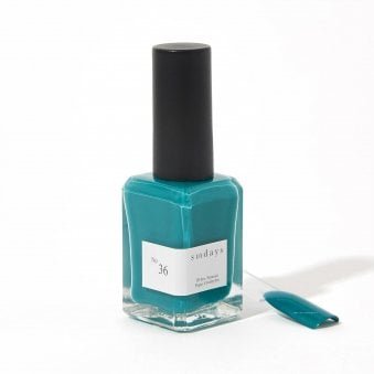 Non Toxic 10 Free Nail Polish Medium Teal 14ml - No.36