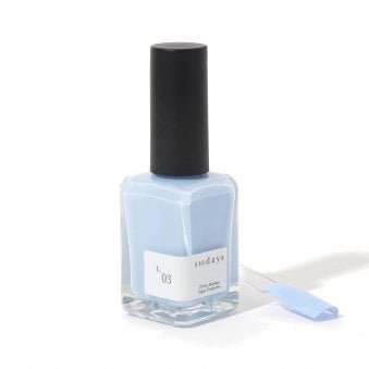 Non Toxic 10 Free Nail Polish Milky Blue 14ml - No.L03