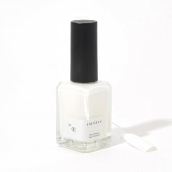 Non Toxic 10 Free Nail Polish Pure White 14ml - No.01