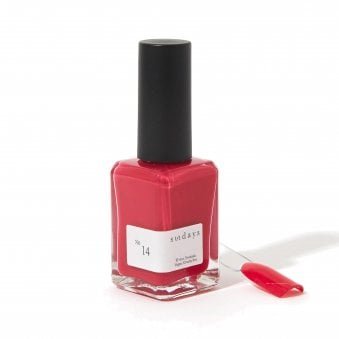 Non Toxic 10 Free Nail Polish Strawberry Red 14ml - No.14