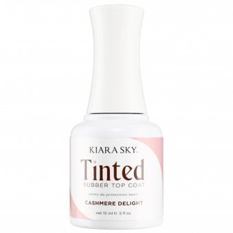 Non Wipe Tinted Rubber Top Coat - Cashmere Delight 15ml (TNT03)