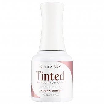 Non Wipe Tinted Rubber Top Coat - Sedona Sunset 15ml (TNT04)