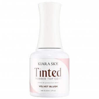 Non Wipe Tinted Rubber Top Coat - Velvet Blush 15ml (TNT06)