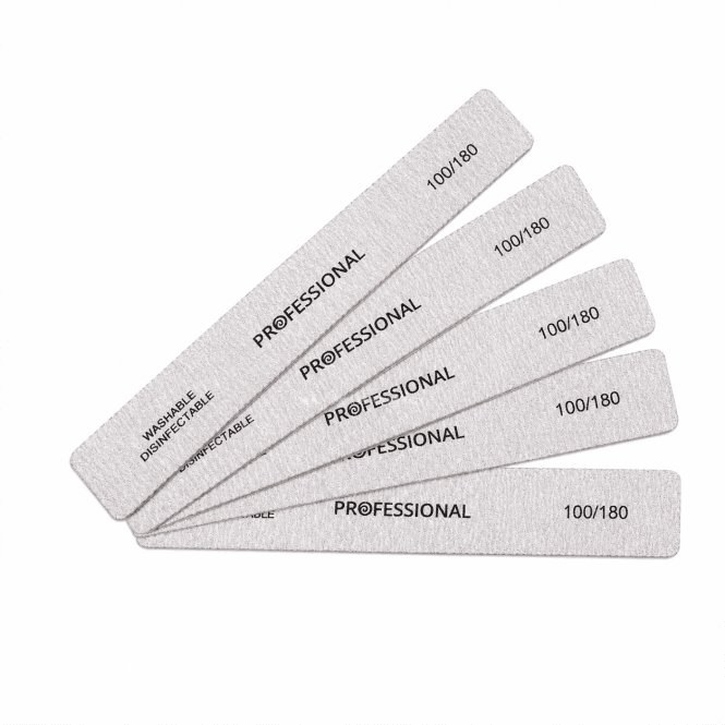 NPD Gel Professional Square Nail File - Pack Of 5 - 100/180
