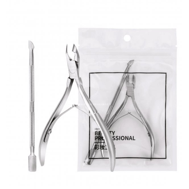 NPD Gel Stainless Steel Cuticle Nippers & Cuticle Pusher