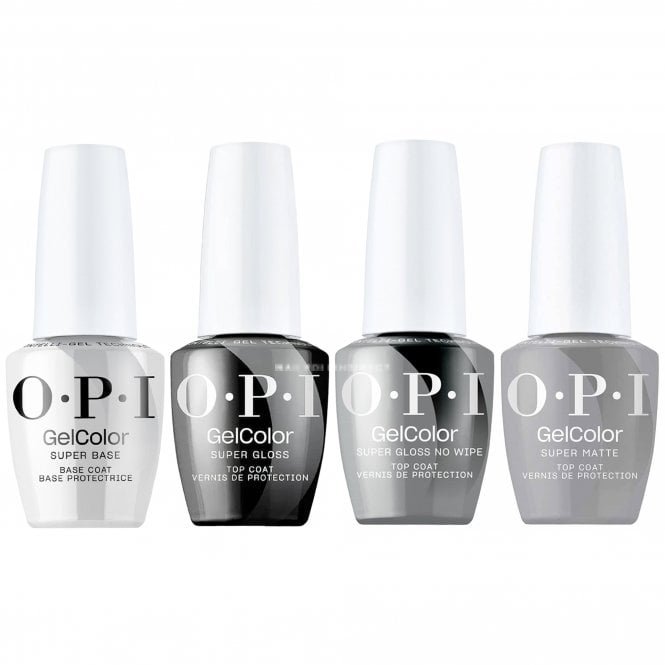 OPI GelColor Fantastic Four - HEMA & TPO Free Gel Polish Top & Base Essentials Set (4 x 15ml)