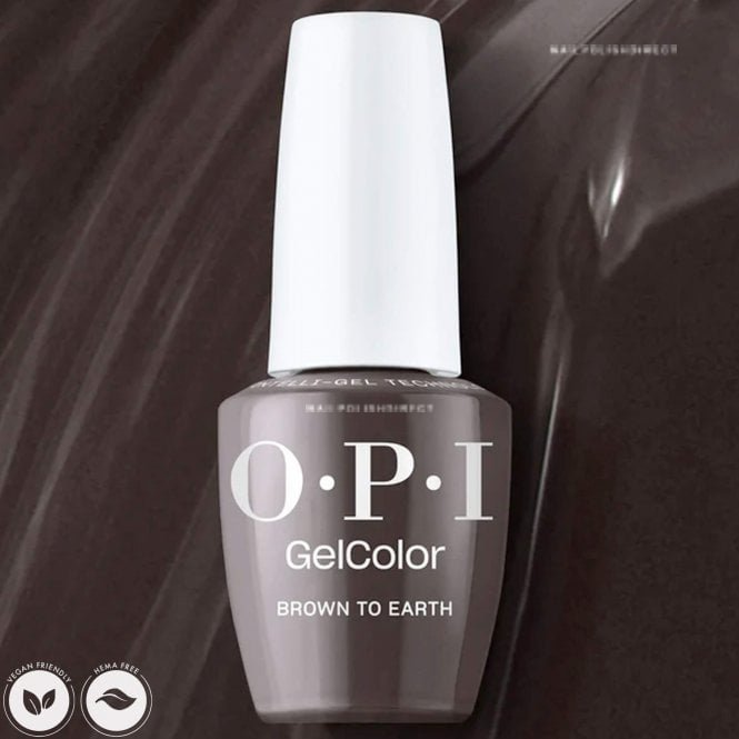 OPI GelColor HEMA & TPO Free Intelli-Gel Polish - Brown To Earth 15ml (GCF004)
