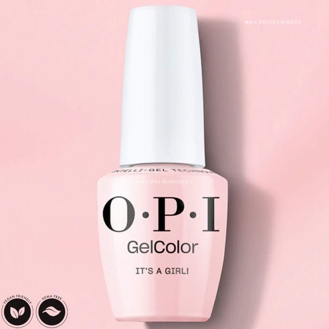 OPI GelColor HEMA & TPO Free Intelli-Gel Polish - It's A Girl! 15ml (GC H39)