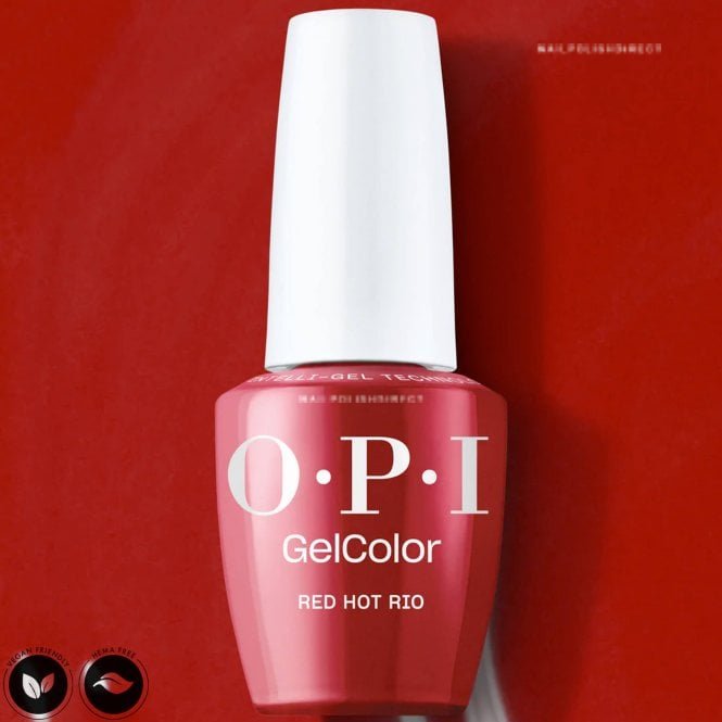 OPI GelColor HEMA & TPO Free Intelli-Gel Polish - Red Hot Rio 15ml (GCA70)