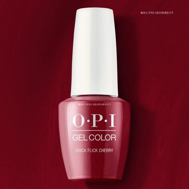 OPI GelColor Road To 150 - HEMA & TPO Free Intelli-Gel Polish - Chick Flick Cherry 15ml (GCH02)
