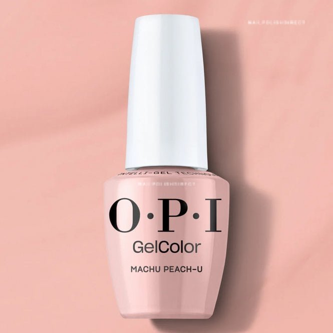 OPI GelColor Road To 150 - HEMA & TPO Free Intelli-Gel Polish - Machu Peach U 15ml (GCT36)