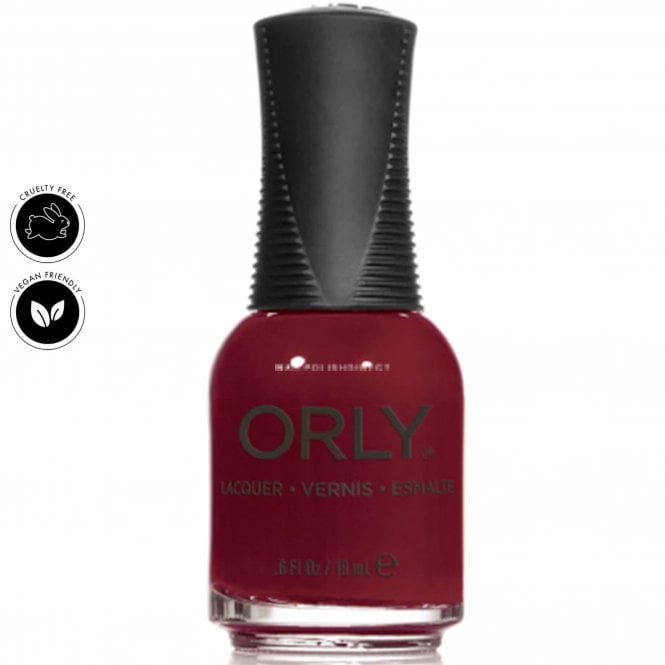 Orly Cruelty-Free Vegan Nail Polish - Bus Stop Crimson 18ml (20087)