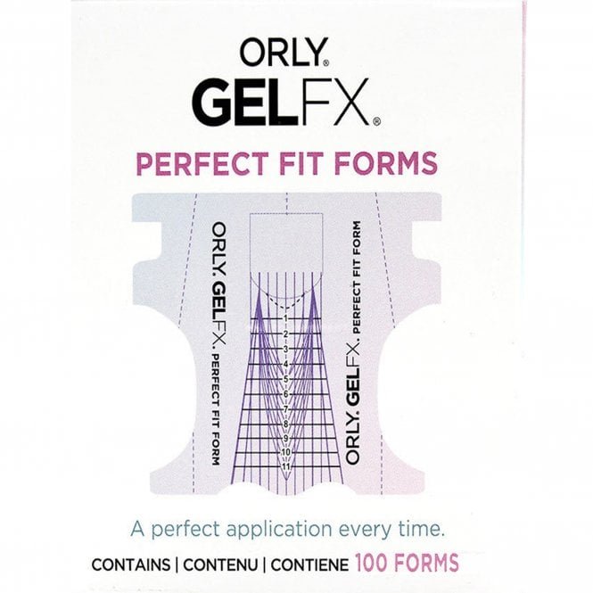 Orly Gel FX Perfect Fit Forms - (100 Nail Forms) (3350004)