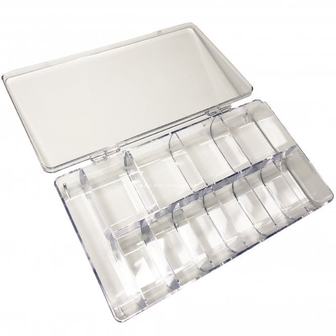 Outlet Empty Plastic Nail Tip Box - Clear (9901)