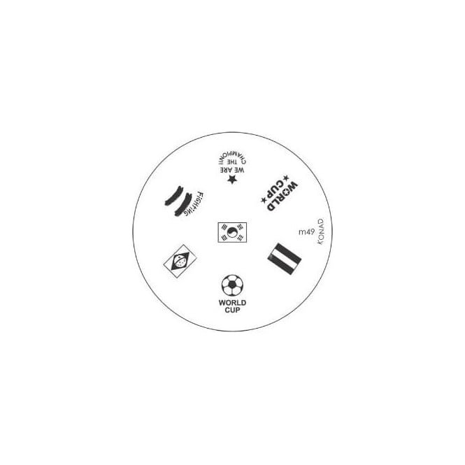 Outlet Konad - Stamping Nail Art -Image Plate Stencil M49