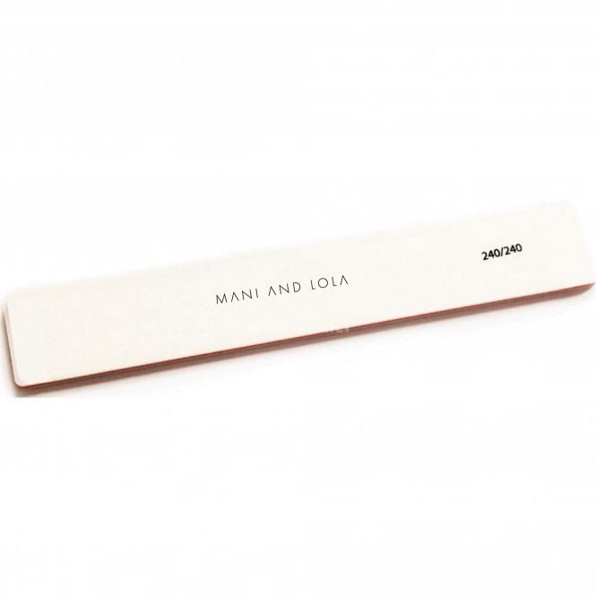 Outlet White Polar Rectangle Plus Nail File 240/240