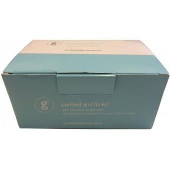 Safe Gel Remover Foils & Foam Pad - Foiled (100 Aluminium Sheets)