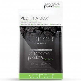 Pedi In A Box - Deluxe 4 Step - Charcoal Power Detox (1 x 35g, 2 x 20g, 1 x 15.5g)