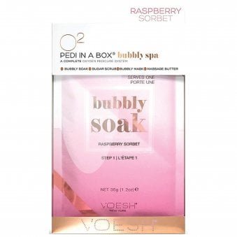 Pedi In A Box - O2 Fizz Pedicure 5 Step - Raspberry Sorbet (5 x 35g)