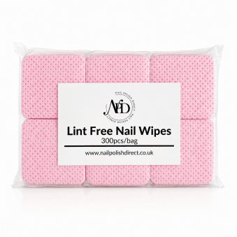 Pink Lint Free Nail Wipes (300 Pieces)