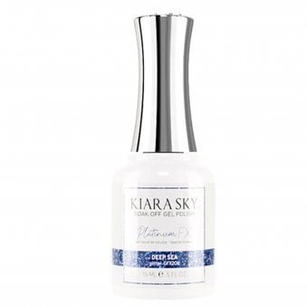 Platinum Fx Reflective Glitter Gel Nail Polish - Deep Sea 15ml (GFX206)