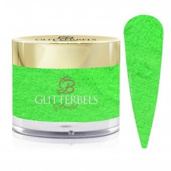 Pre-Mixed Coloured Acrylic Powder - Highlighter Green 28g (GB119)