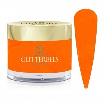 Pre-Mixed Coloured Acrylic Powder - Tangerine 28g (GB18)