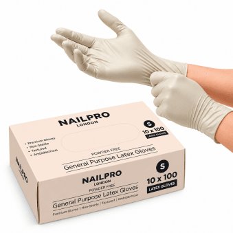 Premium Powder Free Latex Gloves - Small (100 Pieces)