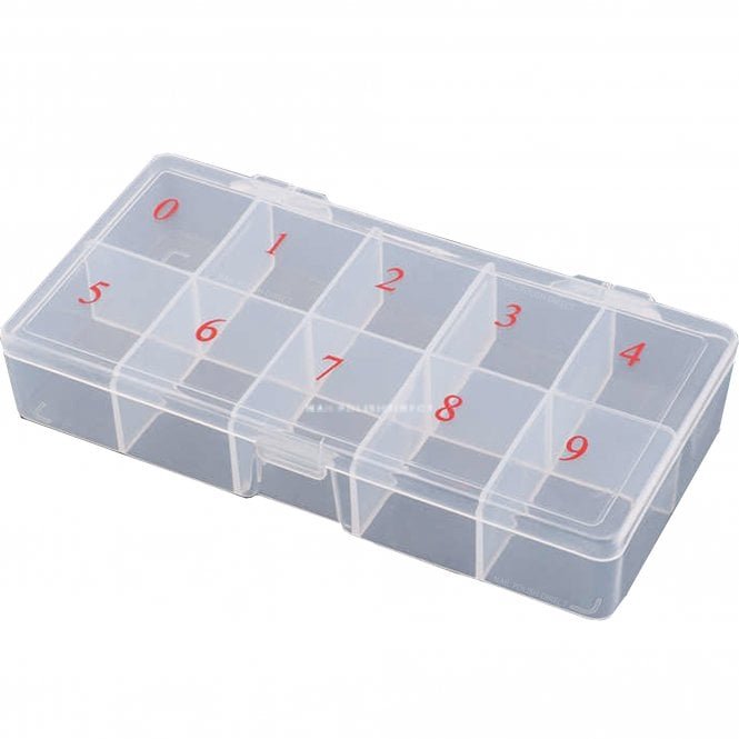 Pretty Pro Empty Clear Case For False Nails & Tips (Sizes 0-9)