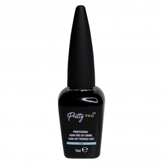 Pretty Pro TPO & Hema Free Gel Polish - Wipeable 2 in 1 Basecoat & Topcoat 15ml (GBTBC)
