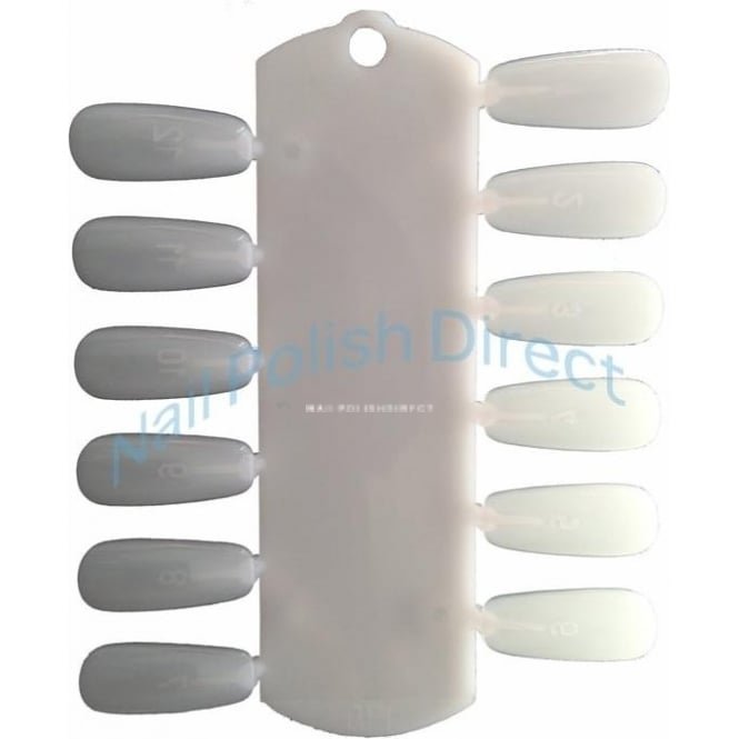 Pretty Pro Plastic Nail Swatch (12 Nails)