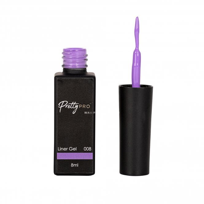 Pretty Pro Gel Nail Art Liner - Lilac 008 8ml