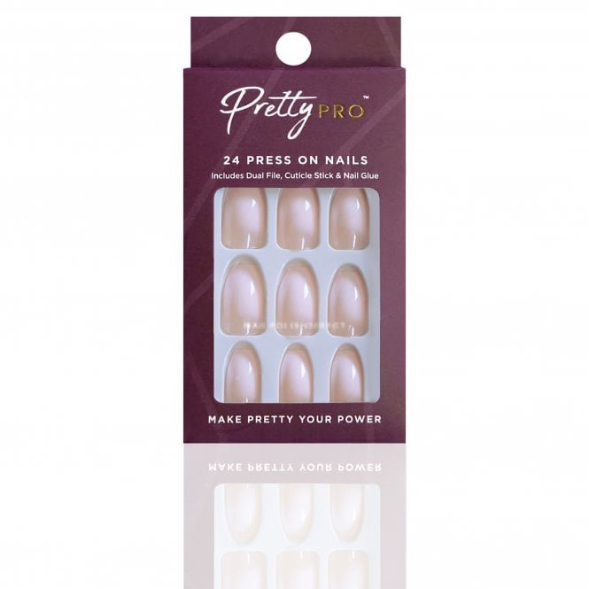 Pretty Pro Reusable Press On False Nails - A Perfect Blend (24pcs)