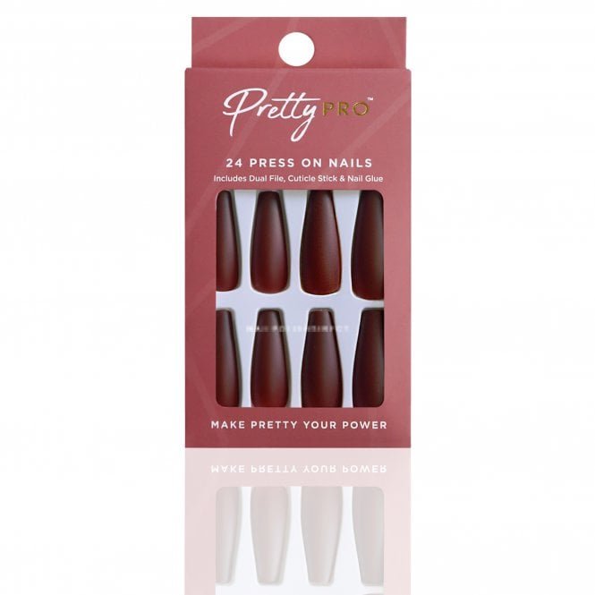Pretty Pro Reusable Press On False Nails - Blood-y Nailed (24pcs)