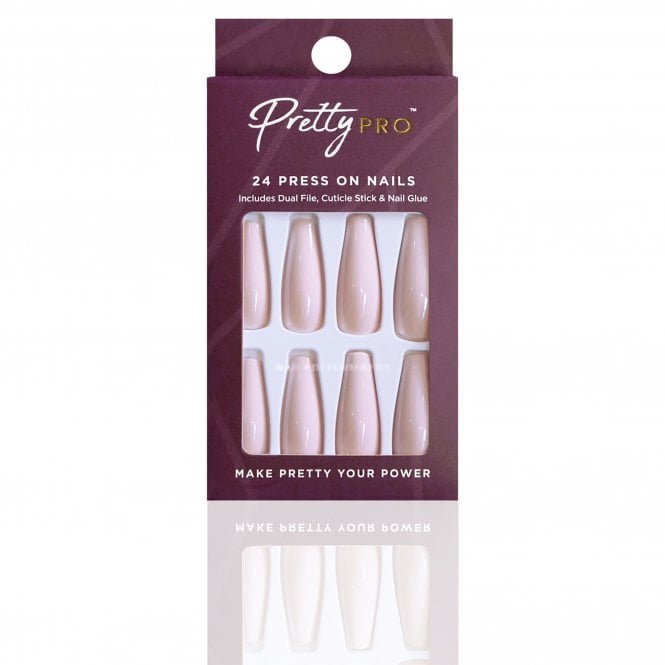 Pretty Pro Reusable Press On False Nails - Coming Out Of Your Shell (24pcs)