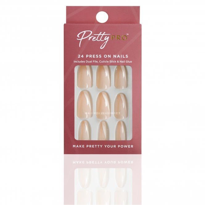 Pretty Pro Reusable Press On False Nails - Don't Take Sides (24pcs)