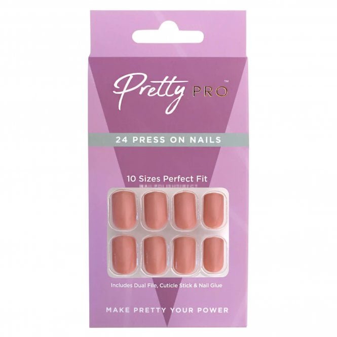 Pretty Pro Reusable Press On False Nails - Everything's Rosy (24pcs)