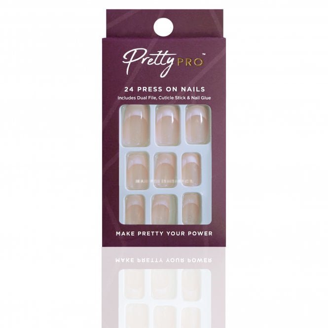Pretty Pro Reusable Press On False Nails - I Speak French (24pcs)
