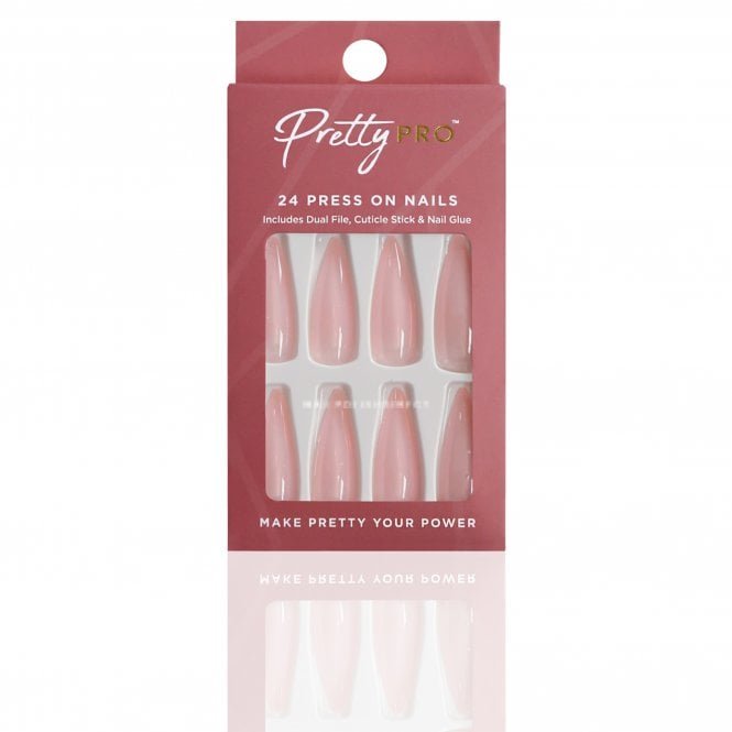 Pretty Pro Reusable Press On False Nails - It's A Long Story (24pcs)