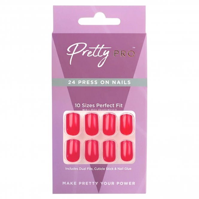 Pretty Pro Reusable Press On False Nails - It's A Love Story (24pcs)