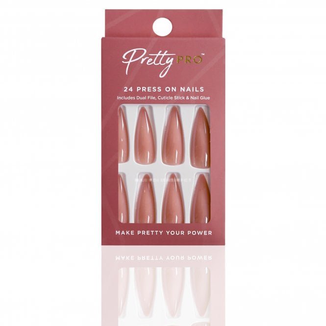 Pretty Pro Reusable Press On False Nails - It's Been A Long Day (24pcs)