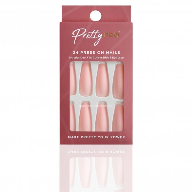 Pretty Pro Reusable Press On False Nails - It's Sherbert Day (24pcs)