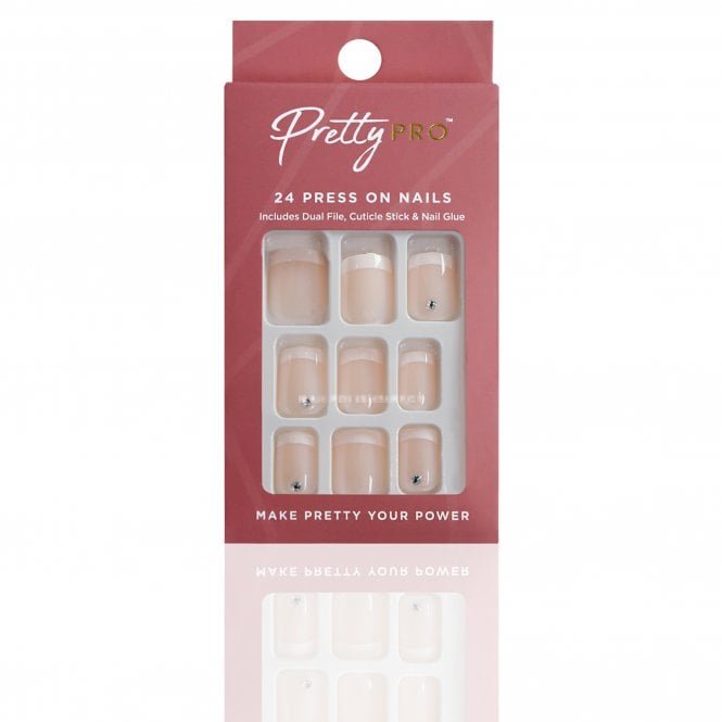 Pretty Pro Reusable Press On False Nails - Keep It Short & Sweet (24pcs)