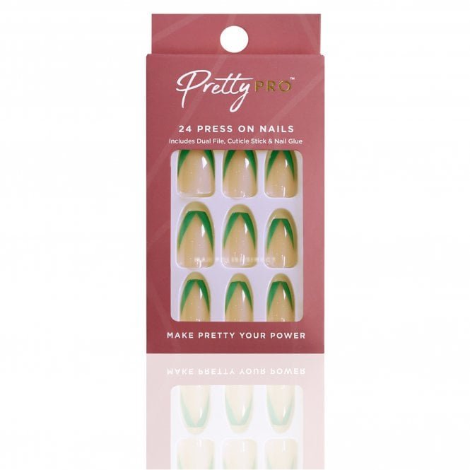 Pretty Pro Reusable Press On False Nails - My Cup Of Teal (24pcs)