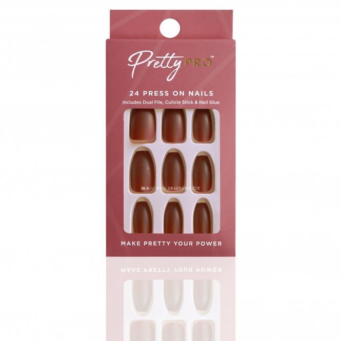 Pretty Pro Reusable Press On False Nails - Sangria Is Calling (24pcs)