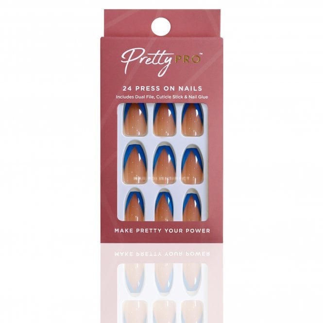 Pretty Pro Reusable Press On False Nails - Sea You On The Tip Side (24pcs)