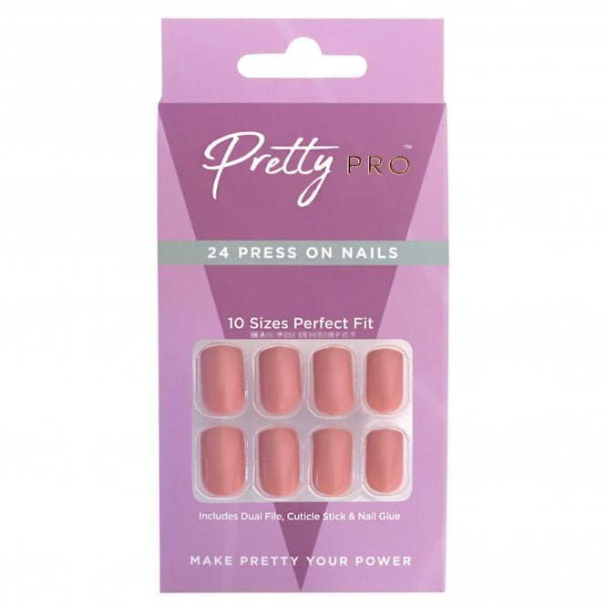 Pretty Pro Reusable Press On False Nails - Sweet Caramel (24pcs)