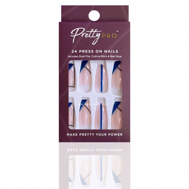 Pretty Pro Reusable Press On False Nails - We Mermaid For Each Other (24pcs)