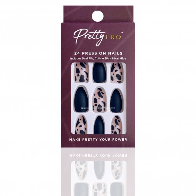 Pretty Pro Reusable Press On False Nails - We Mooove (24pcs)